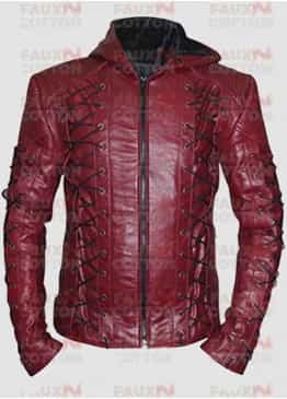 Arrow Season 3 Roy Harper (Colton Haynes) Red Jacket